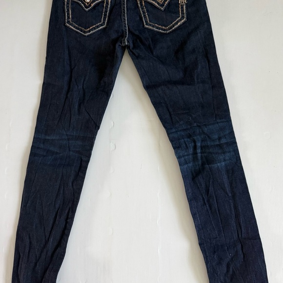 Miss Me Womens Blue Coin Pocket Medium Wash Mid-Rise Skinny Jeans Size 28 - Picture 13 of 16